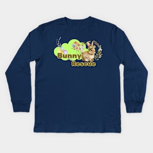 Bunny Rescue Kids Long Sleeve T-Shirt